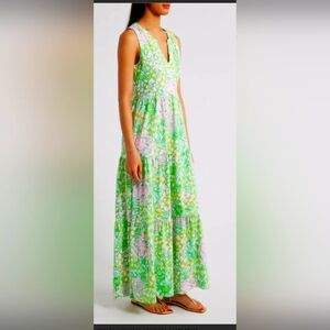 Lilly Pulitzer Sydnee Women's Size S Fauna Green Maxi Dress NWOT